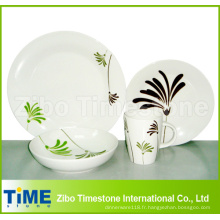 Service de vaisselle 16 pièces Porcelain Palm pour 4 personnes (616049)